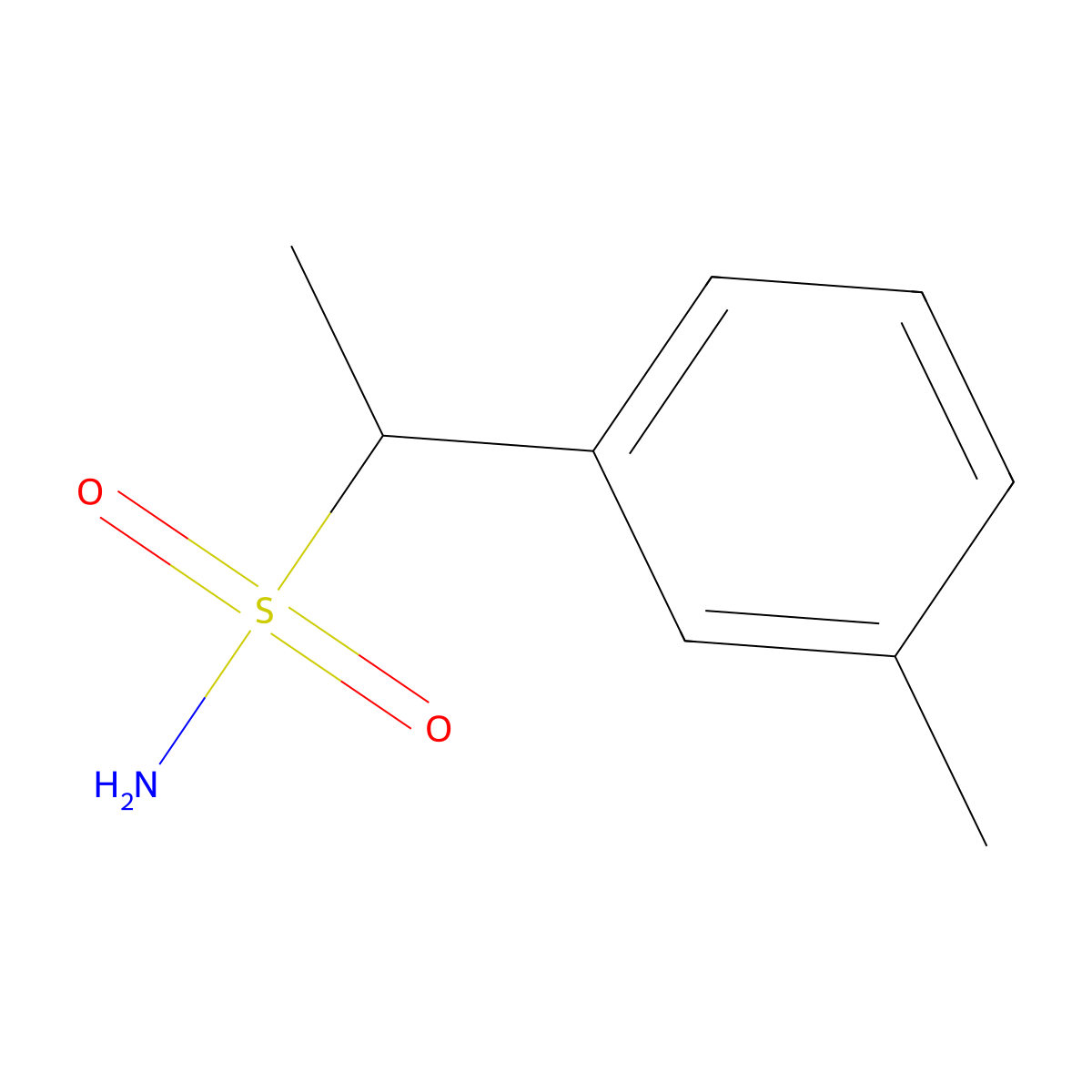 1-(3-Methylphenyl)ethane-1-sulfonamide molecular structure, CAS 1248514-18-2