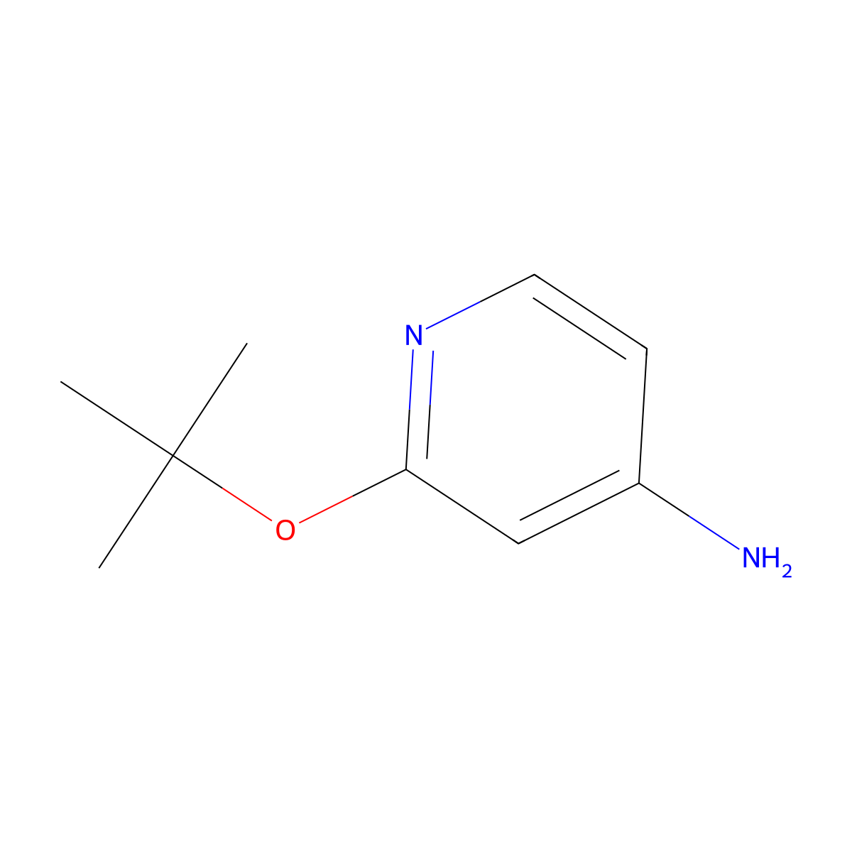 2-(Tert-butoxy)pyridin-4-amine molecular structure, CAS 1248516-83-7