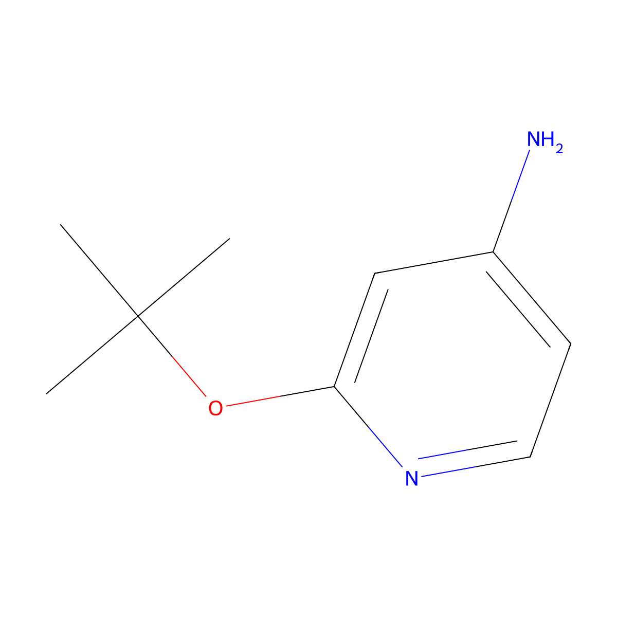 2-(Tert-butoxy)pyridin-4-amine molecular structure, CAS 1248516-83-7
