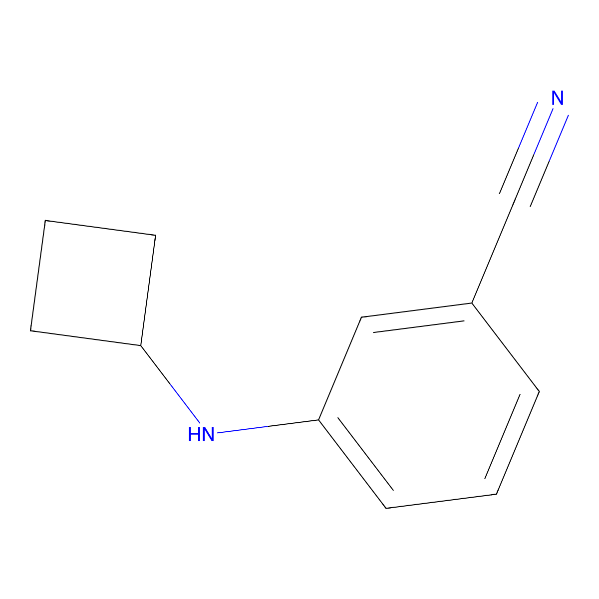 3-(Cyclobutylamino)benzonitrile molecular structure, CAS 1248517-44-3