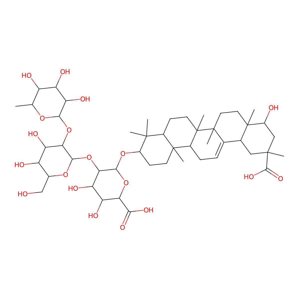Saponin 2 molecular structure, CAS 124853-92-5