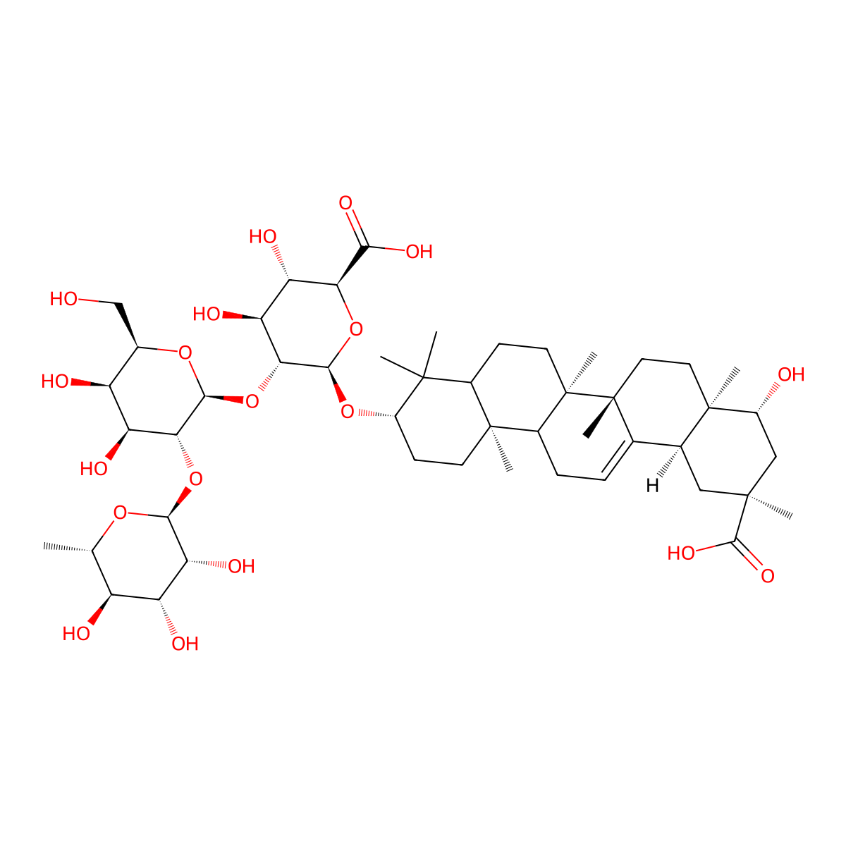 Saponin 2 molecular structure, CAS 124853-92-5
