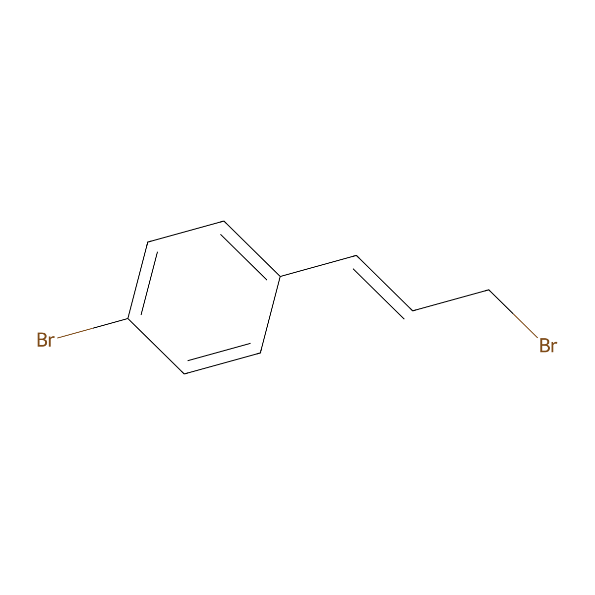 1-bromo-4-((1E)-3-bromoprop-1-en-1-yl)benzene molecular structure, CAS 124854-99-5