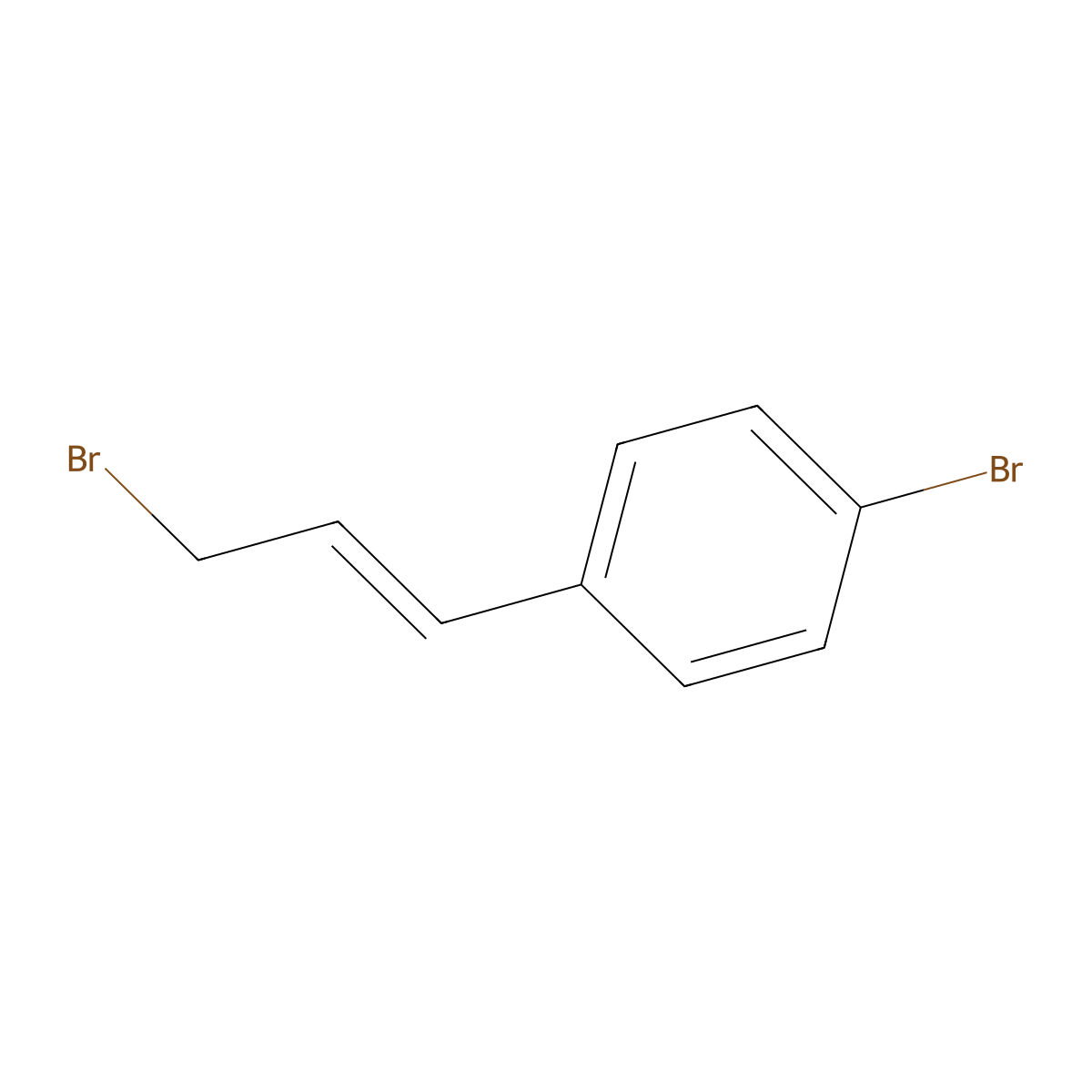 1-bromo-4-((1E)-3-bromoprop-1-en-1-yl)benzene molecular structure, CAS 124854-99-5