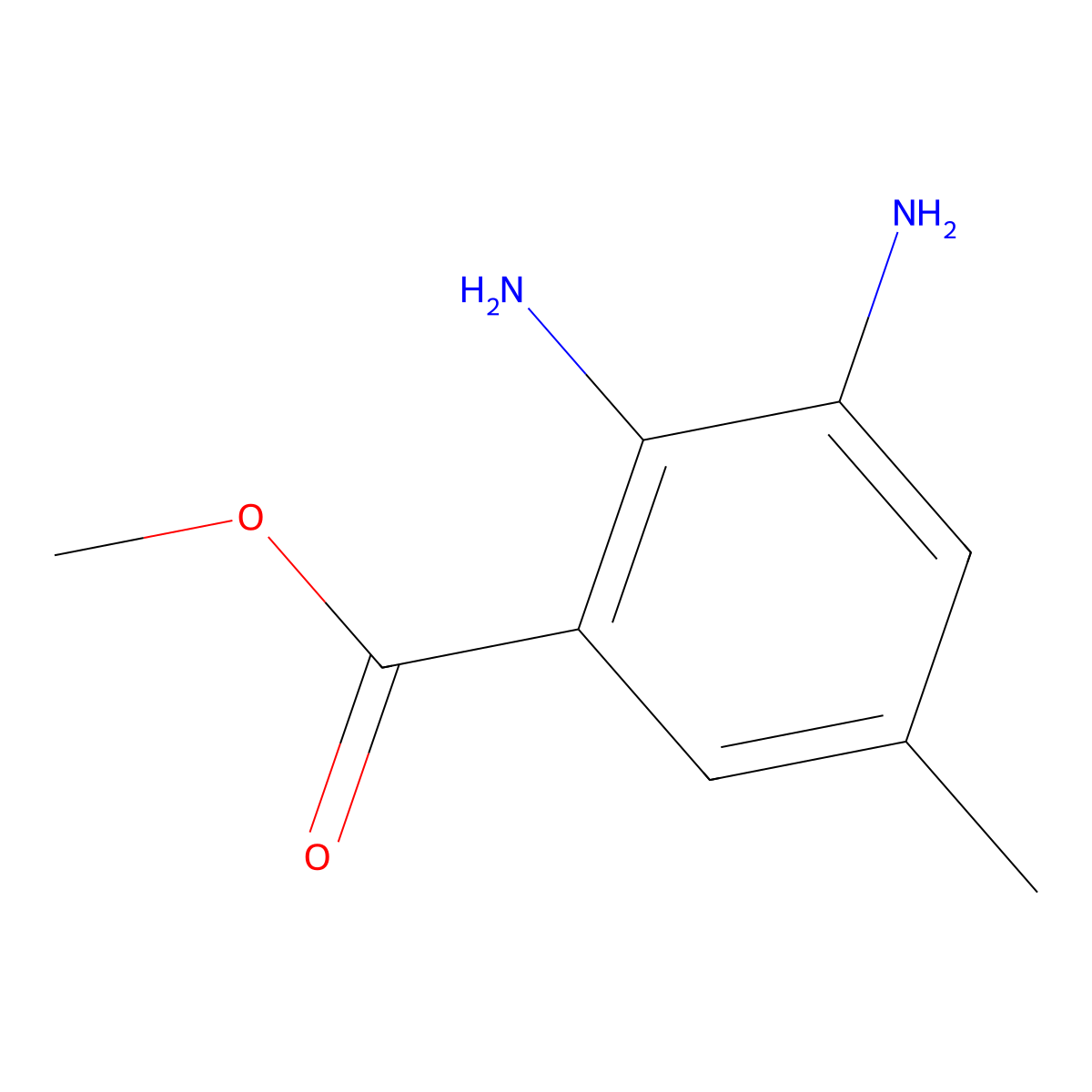 Methyl 2,3-diamino-5-methylbenzoate molecular structure, CAS 1248541-73-2