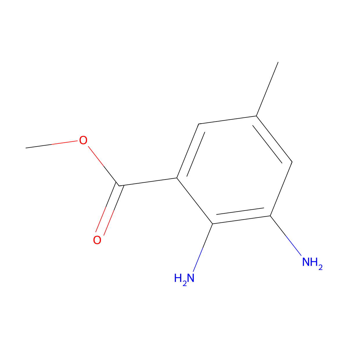 Methyl 2,3-diamino-5-methylbenzoate molecular structure, CAS 1248541-73-2