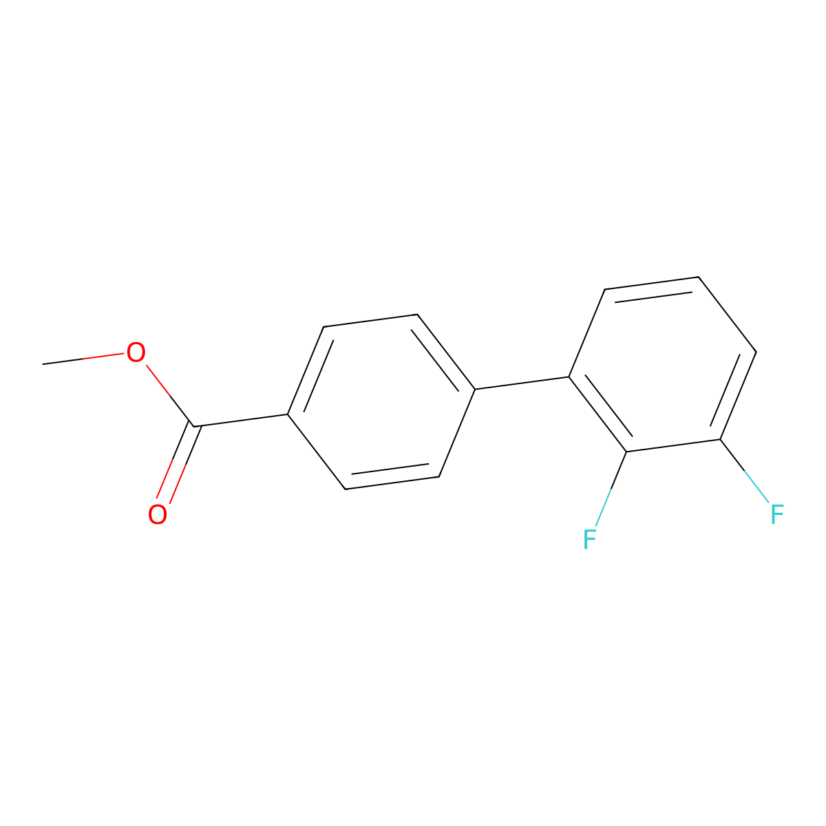 Methyl 4-(2,3-difluorophenyl)benzoate molecular structure, CAS 1248542-13-3