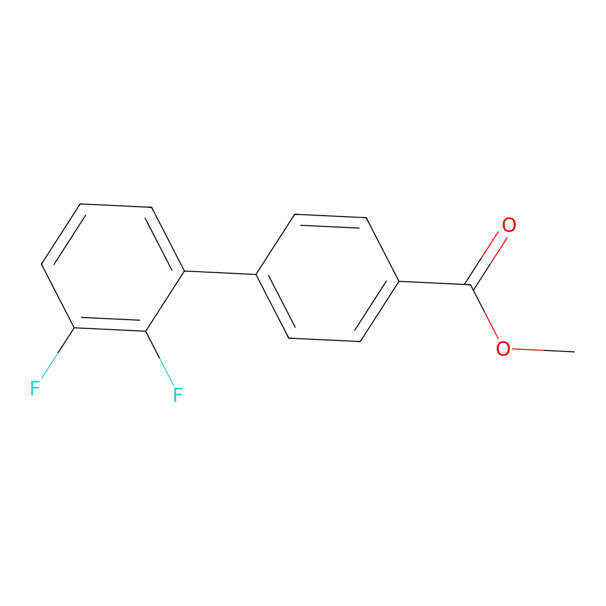 Methyl 4-(2,3-difluorophenyl)benzoate molecular structure, CAS 1248542-13-3