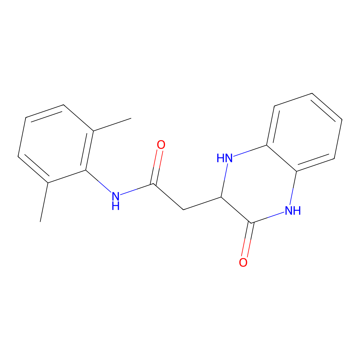 N-(2,6-dimethylphenyl)-2-(3-oxo-1,2,3,4-tetrahydroquinoxalin-2-yl)acetamide molecular structure, CAS 1248547-33-2