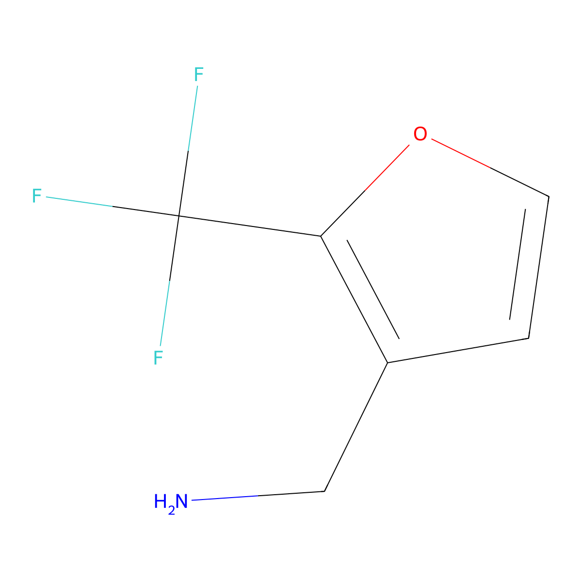 [2-(Trifluoromethyl)furan-3-yl]methanamine molecular structure, CAS 1248548-03-9