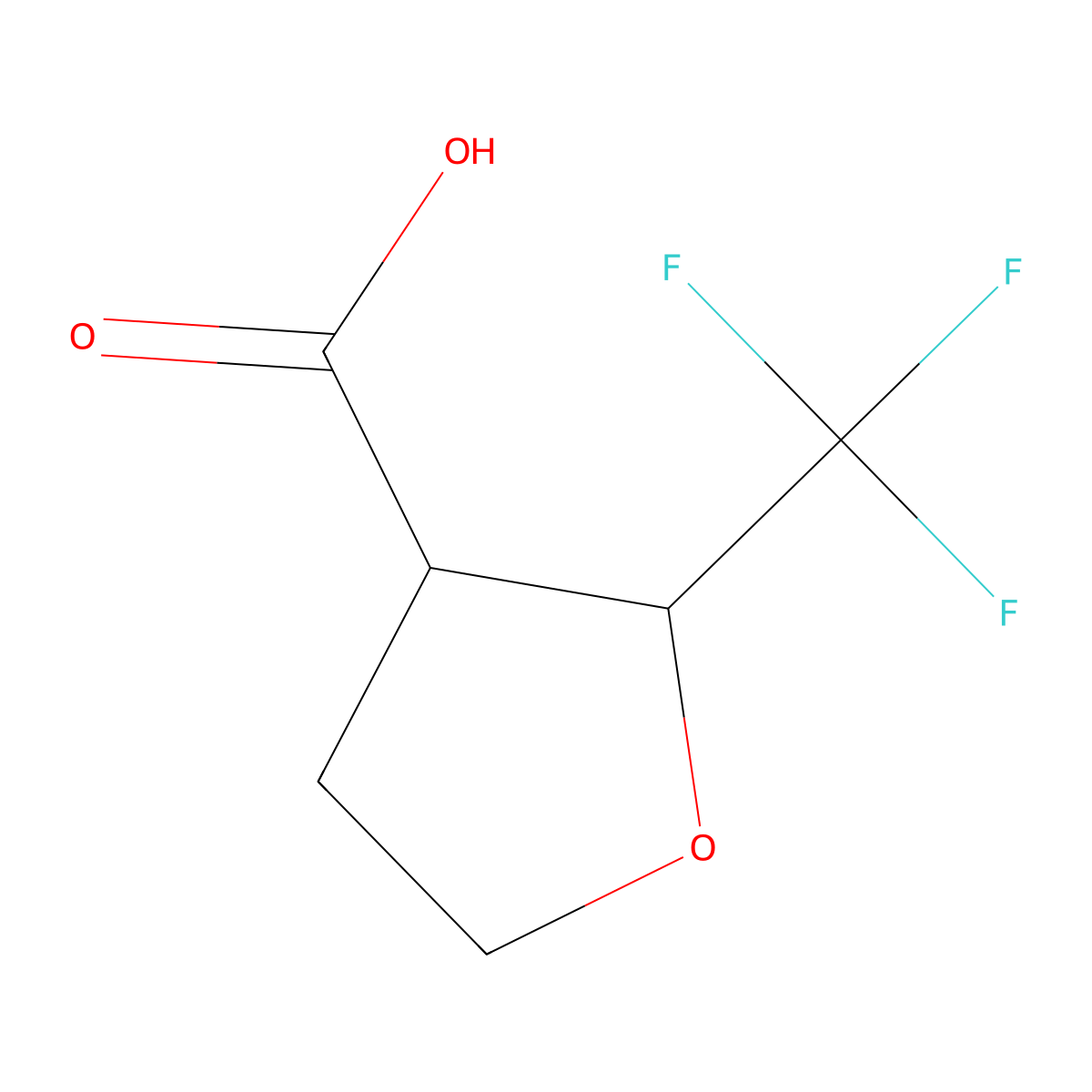 2-(Trifluoromethyl)oxolane-3-carboxylic acid molecular structure, CAS 1248551-27-0