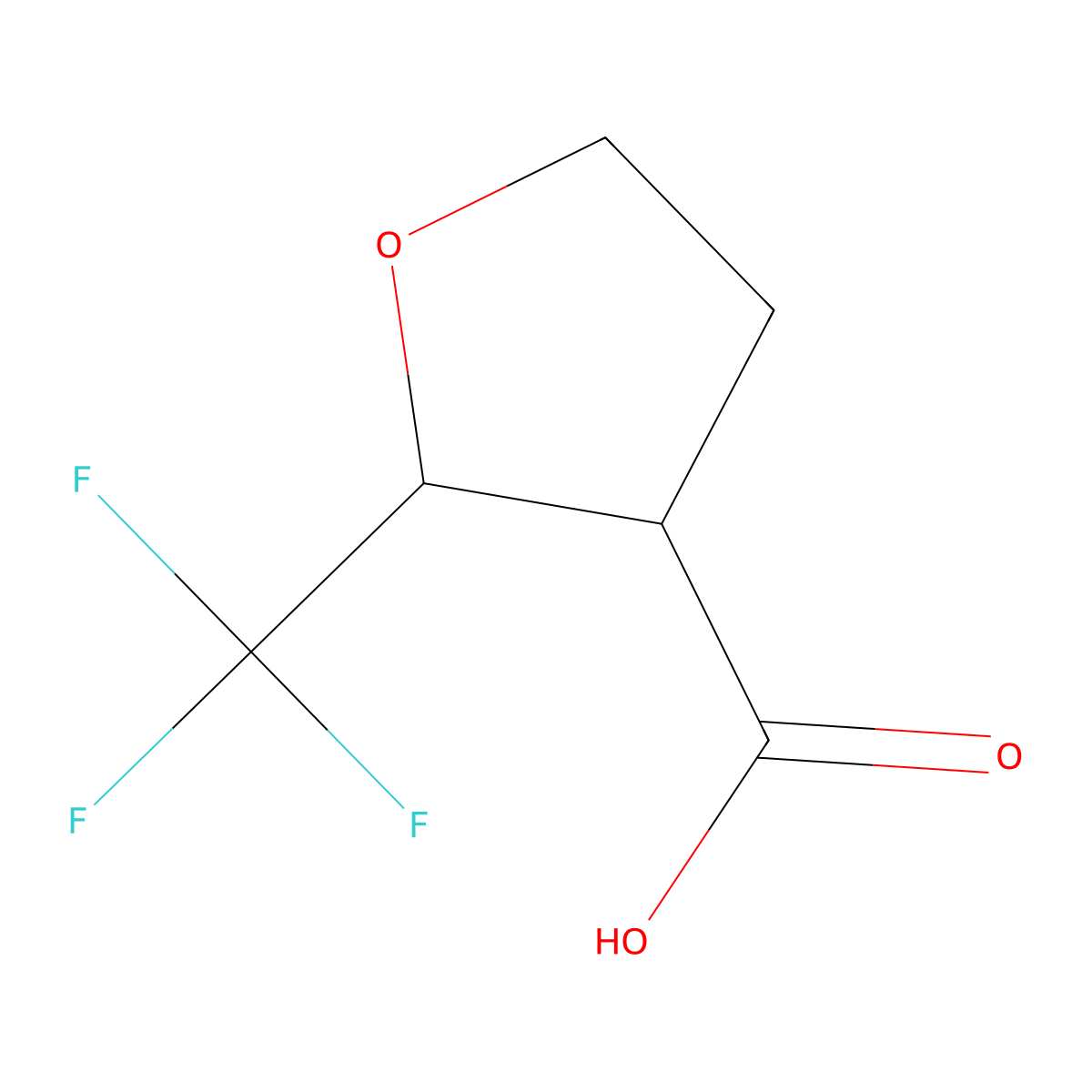 2-(Trifluoromethyl)oxolane-3-carboxylic acid molecular structure, CAS 1248551-27-0