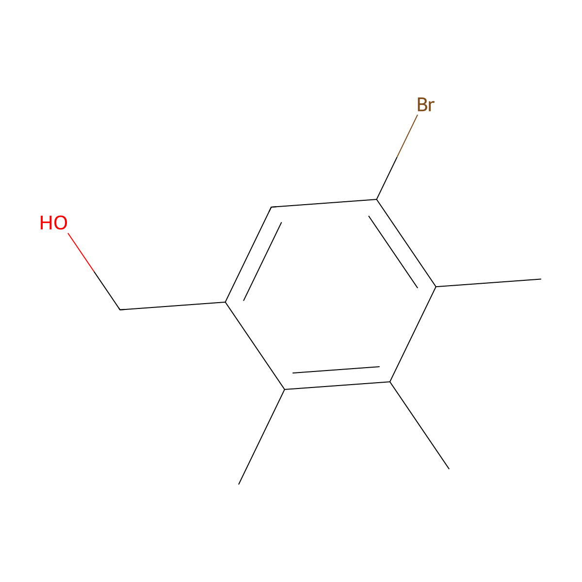 (5-Bromo-2,3,4-trimethylphenyl)methanol molecular structure, CAS 1248565-55-0