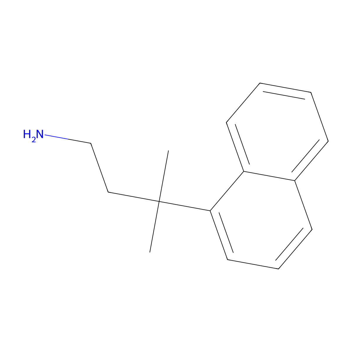 3-Methyl-3-(naphthalen-1-yl)butan-1-amine molecular structure, CAS 1248565-92-5