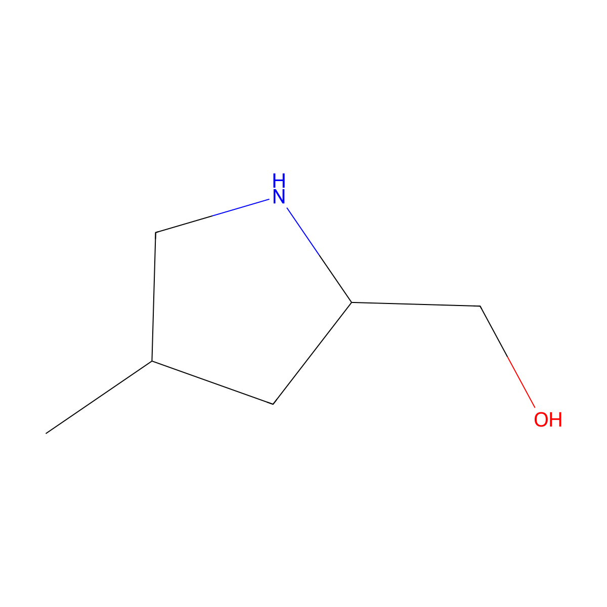 (4-Methylpyrrolidin-2-yl)methanol molecular structure, CAS 1248567-73-8