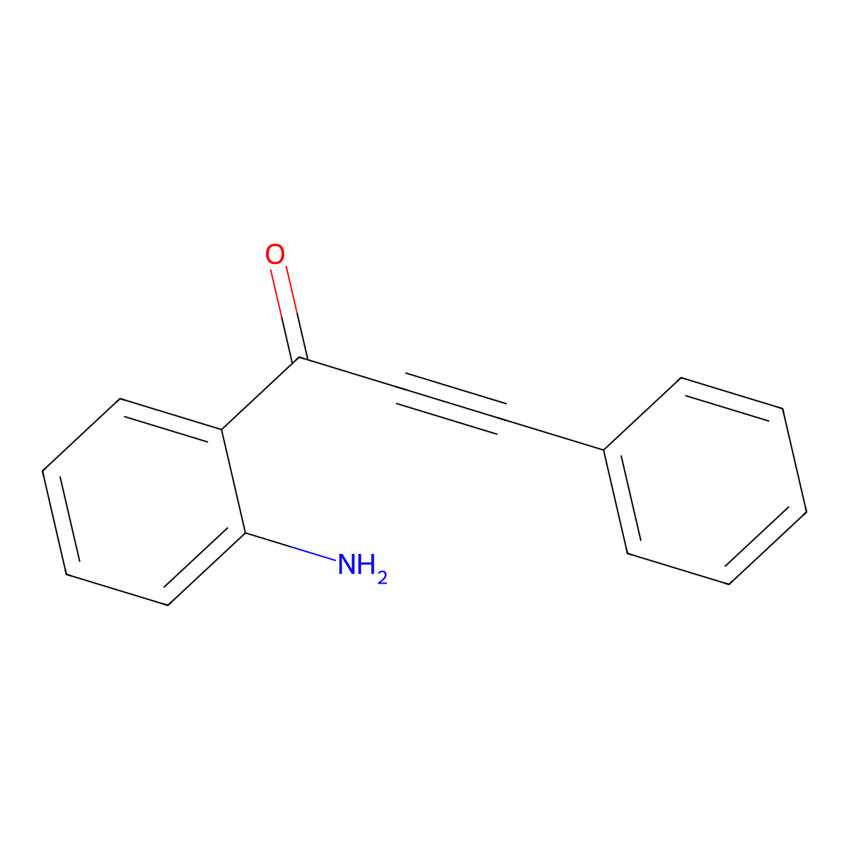 1-(2-Aminophenyl)-3-phenylprop-2-yn-1-one molecular structure, CAS 124857-13-2