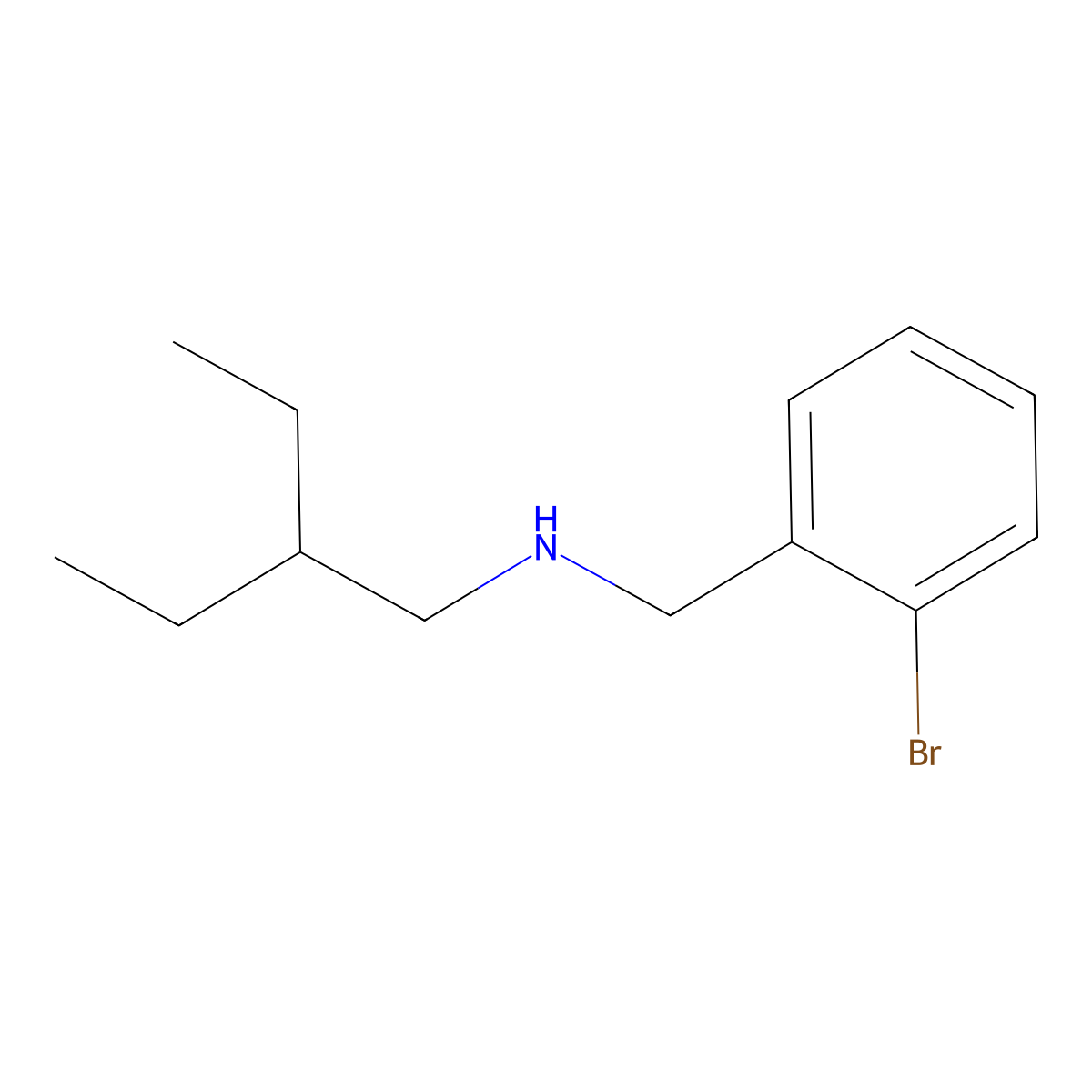 [(2-Bromophenyl)methyl](2-ethylbutyl)amine molecular structure, CAS 1248594-99-1