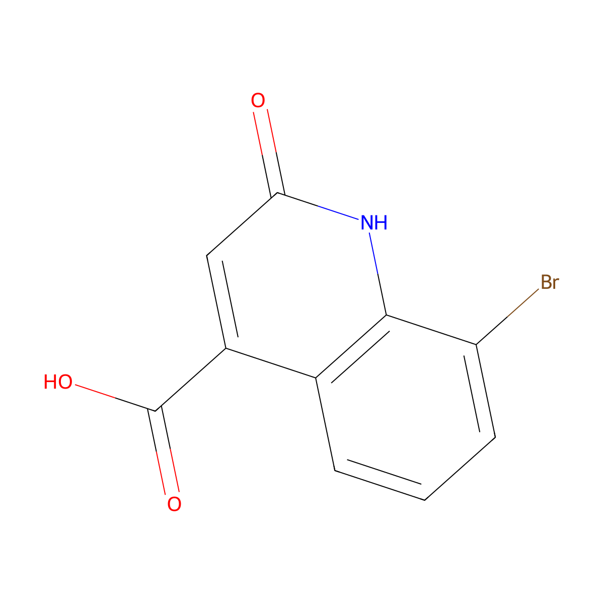 8-Bromo-2-oxo-1,2-dihydroquinoline-4-carboxylic acid molecular structure, CAS 1248595-74-5