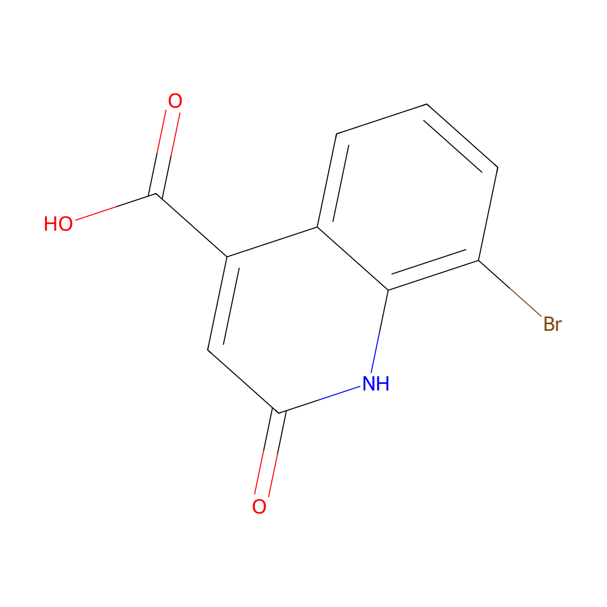 8-Bromo-2-oxo-1,2-dihydroquinoline-4-carboxylic acid molecular structure, CAS 1248595-74-5