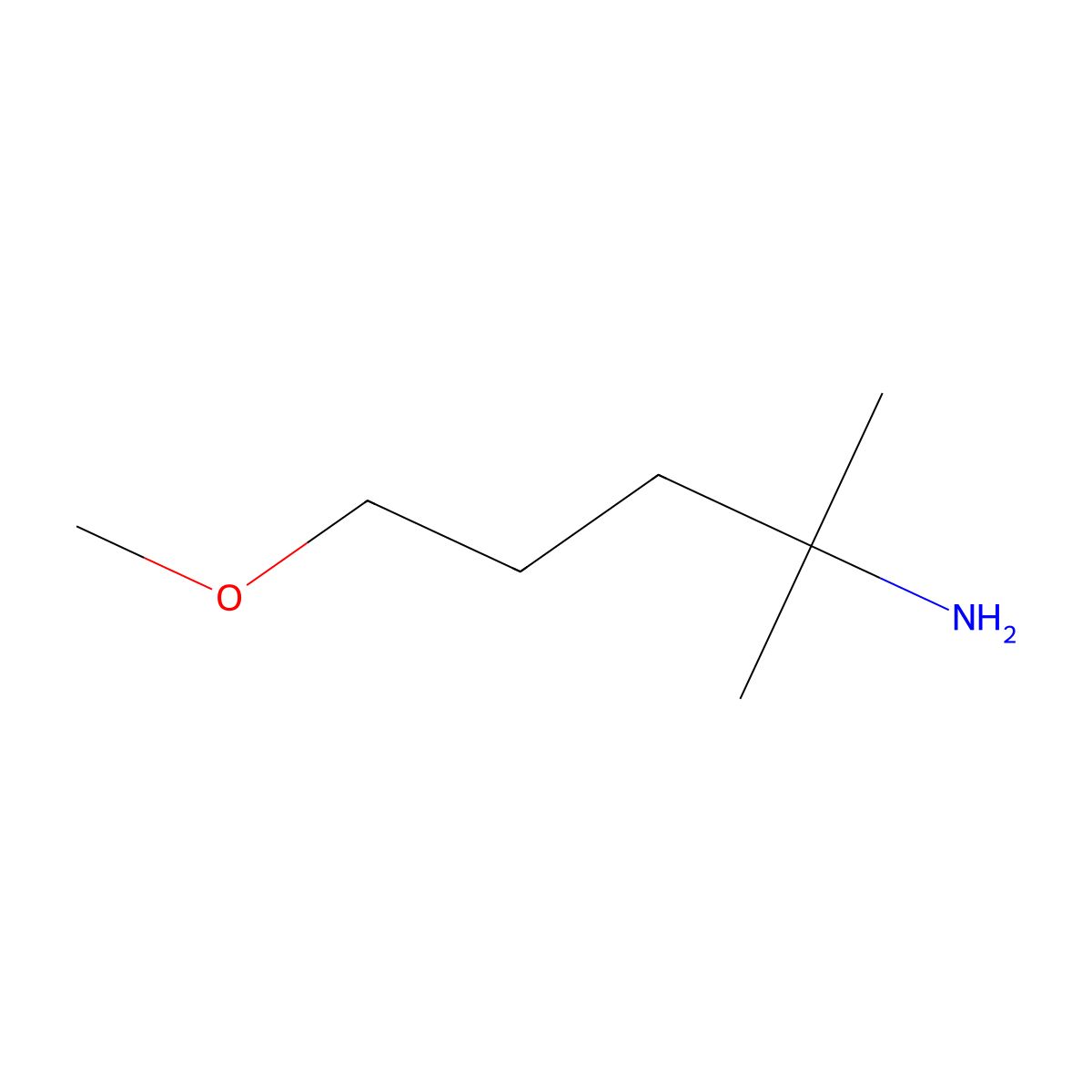 5-Methoxy-2-methylpentan-2-amine molecular structure, CAS 1248598-52-8