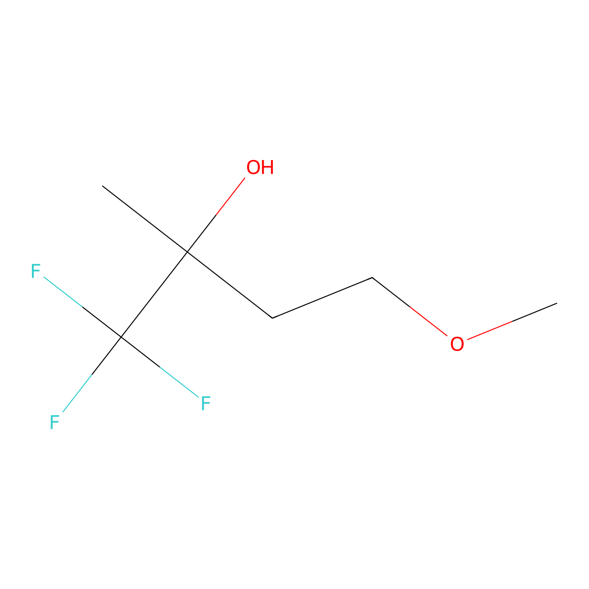 1,1,1-Trifluoro-4-methoxy-2-methylbutan-2-ol molecular structure, CAS 1248603-13-5