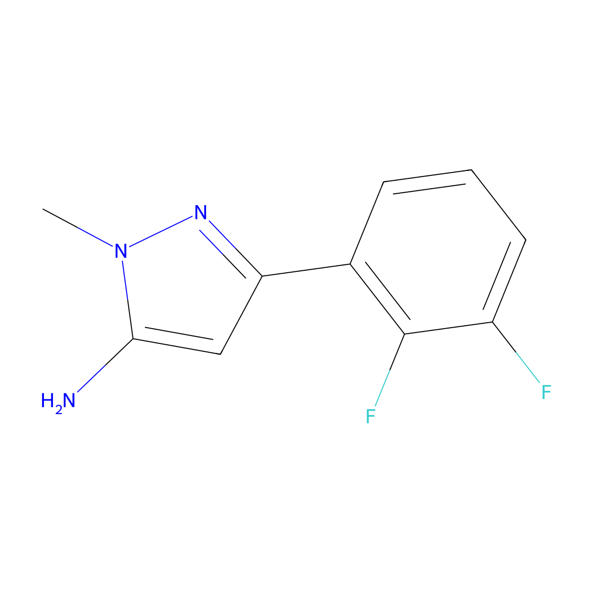 3-(2,3-Difluorophenyl)-1-methyl-1h-pyrazol-5-amine molecular structure, CAS 1248607-11-5