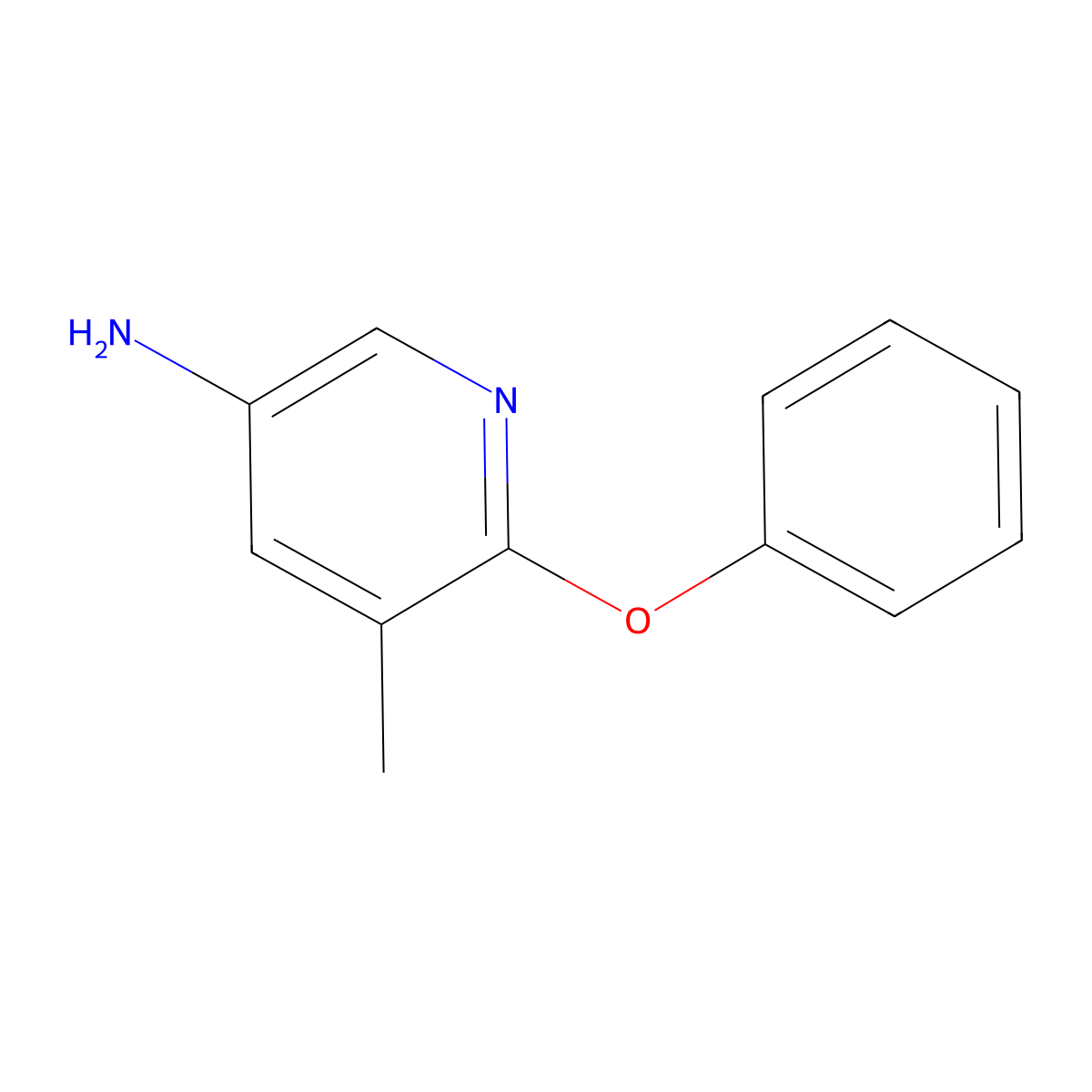 5-Methyl-6-phenoxypyridin-3-amine molecular structure, CAS 1248608-03-8