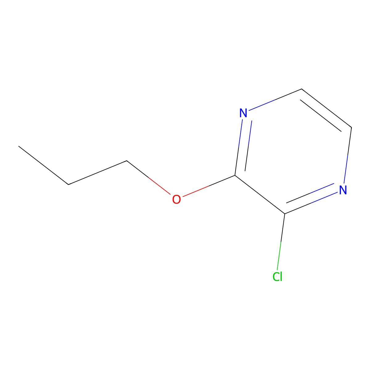 2-Chloro-3-propoxypyrazine molecular structure, CAS 1248609-64-4