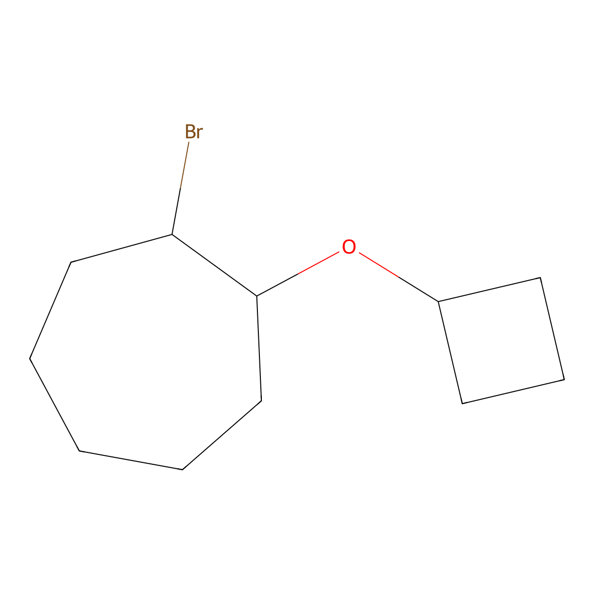 1-Bromo-2-cyclobutoxycycloheptane molecular structure, CAS 1248609-72-4