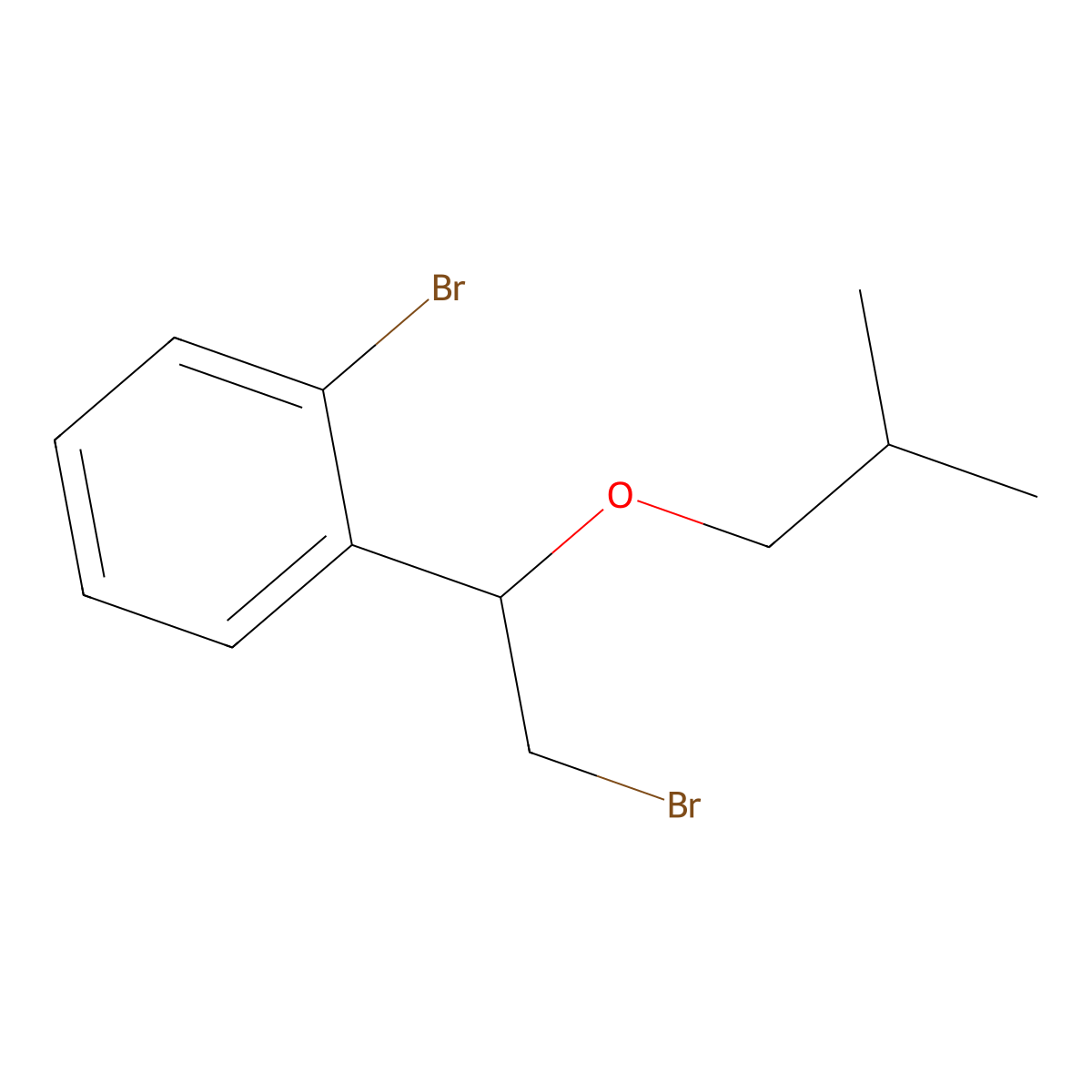 1-Bromo-2-(2-bromo-1-isobutoxyethyl)benzene molecular structure, CAS 1248612-57-8