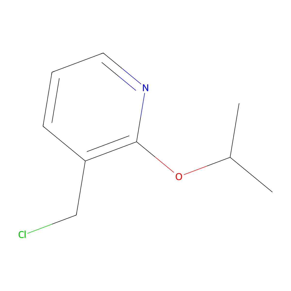 3-(Chloromethyl)-2-isopropoxypyridine molecular structure, CAS 1248614-20-1
