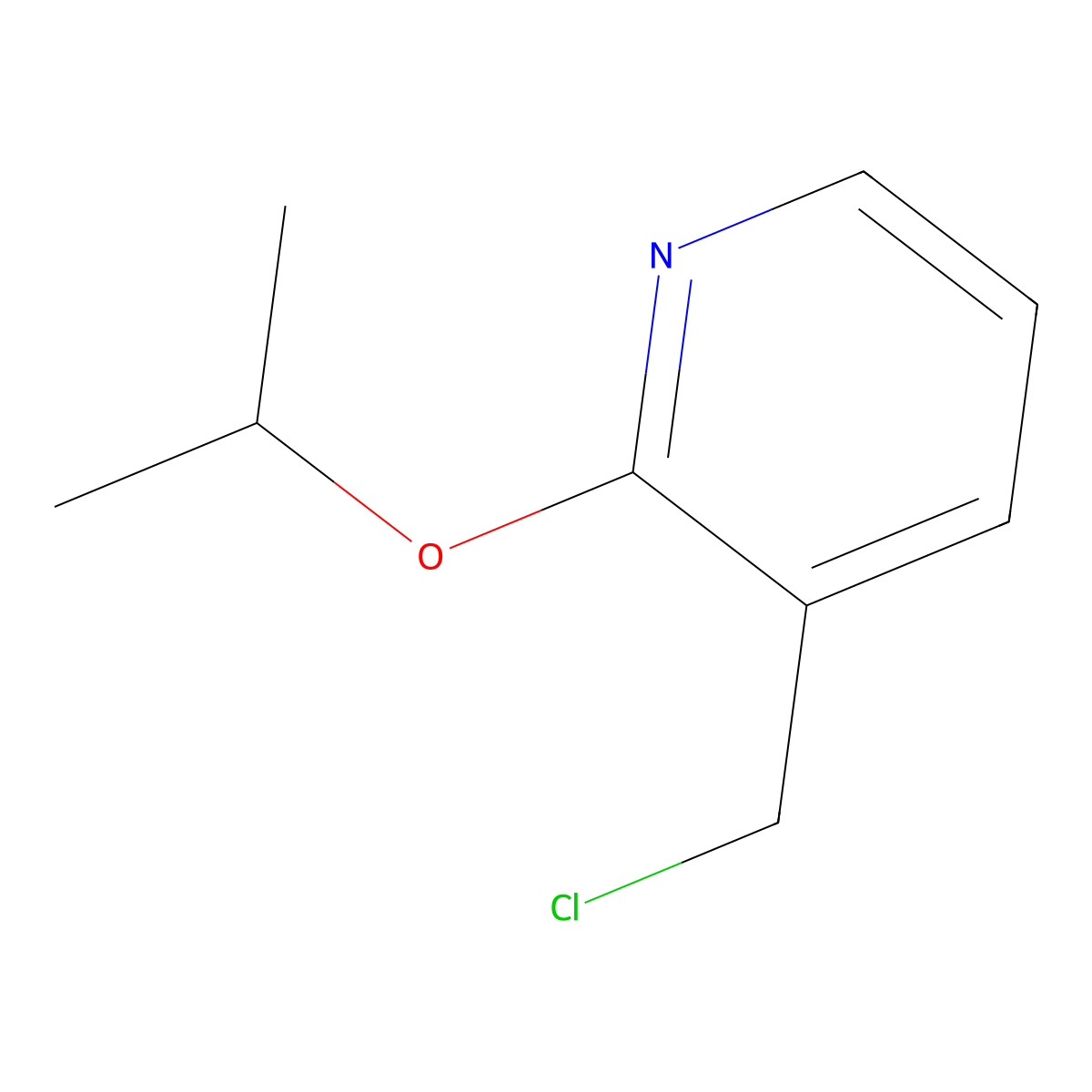 3-(Chloromethyl)-2-isopropoxypyridine molecular structure, CAS 1248614-20-1
