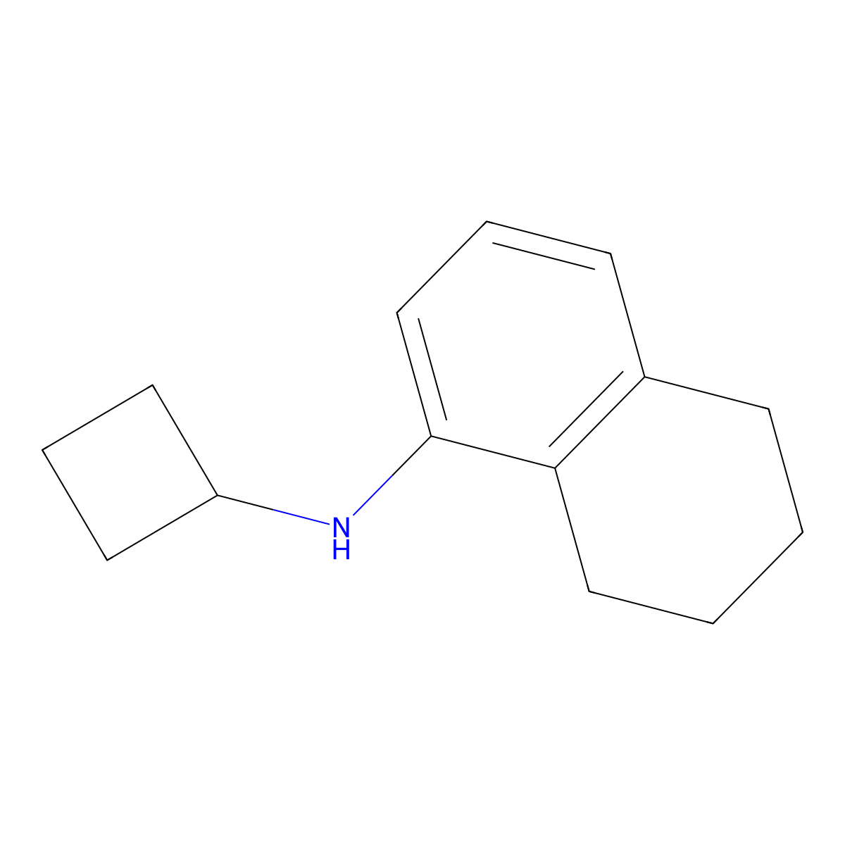 N-cyclobutyl-5,6,7,8-tetrahydronaphthalen-1-amine molecular structure, CAS 1248620-21-4