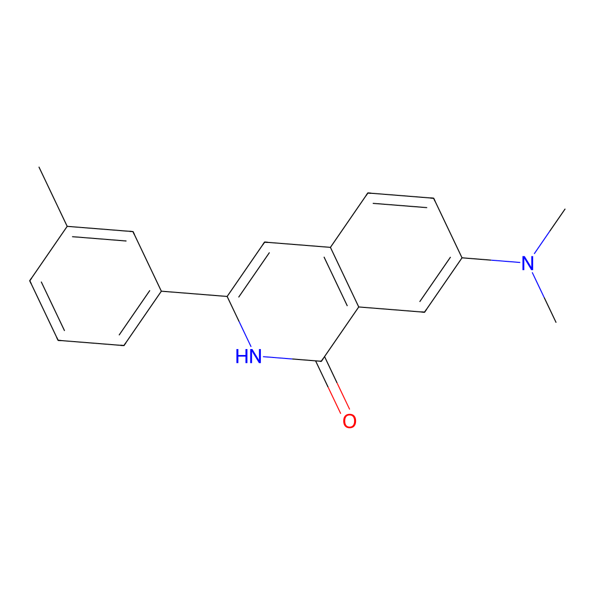 7-(dimethylamino)-3-m-tolylisoquinolin-1(2H)-one molecular structure, CAS 1248621-37-5