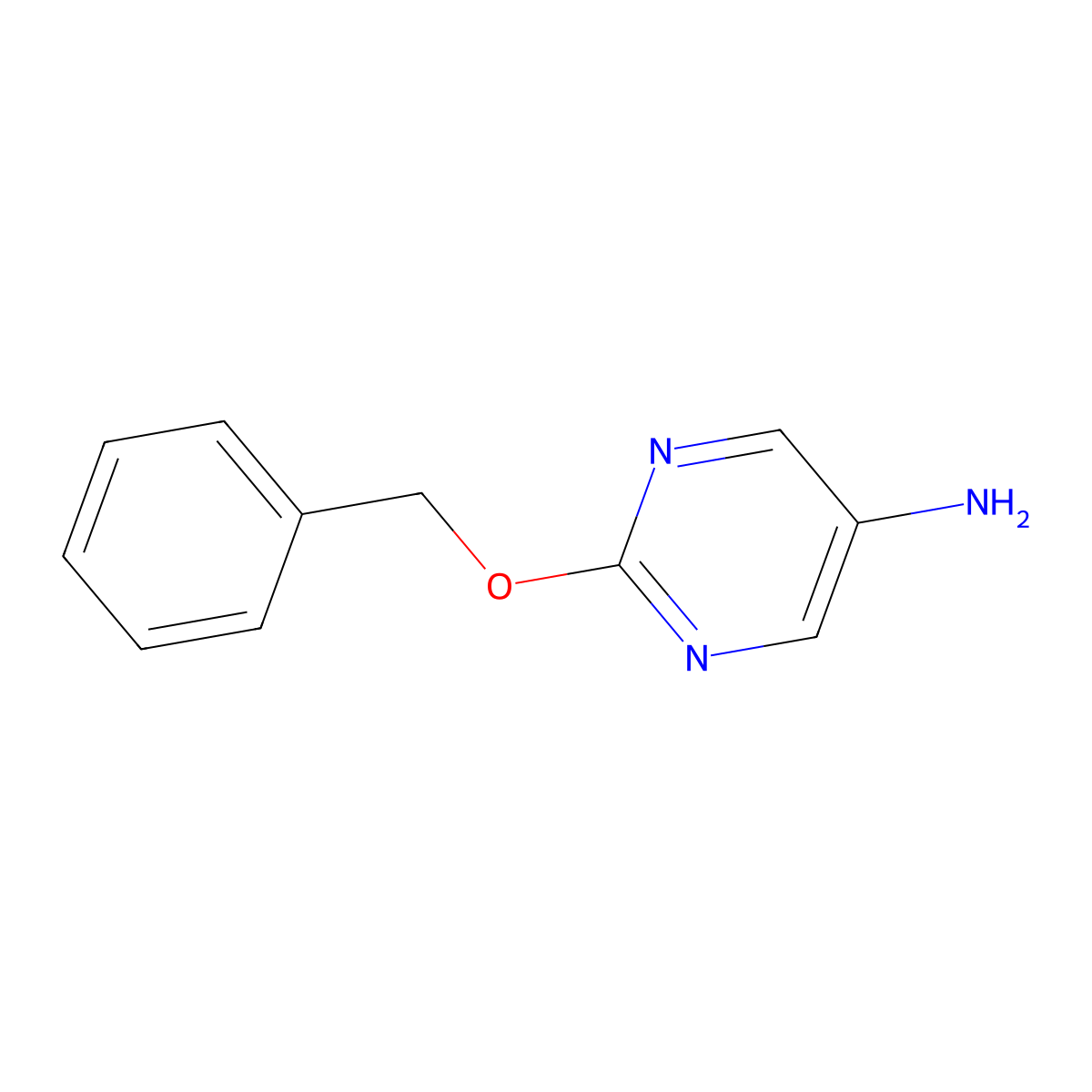2-(Benzyloxy)pyrimidin-5-amine molecular structure, CAS 1248623-54-2