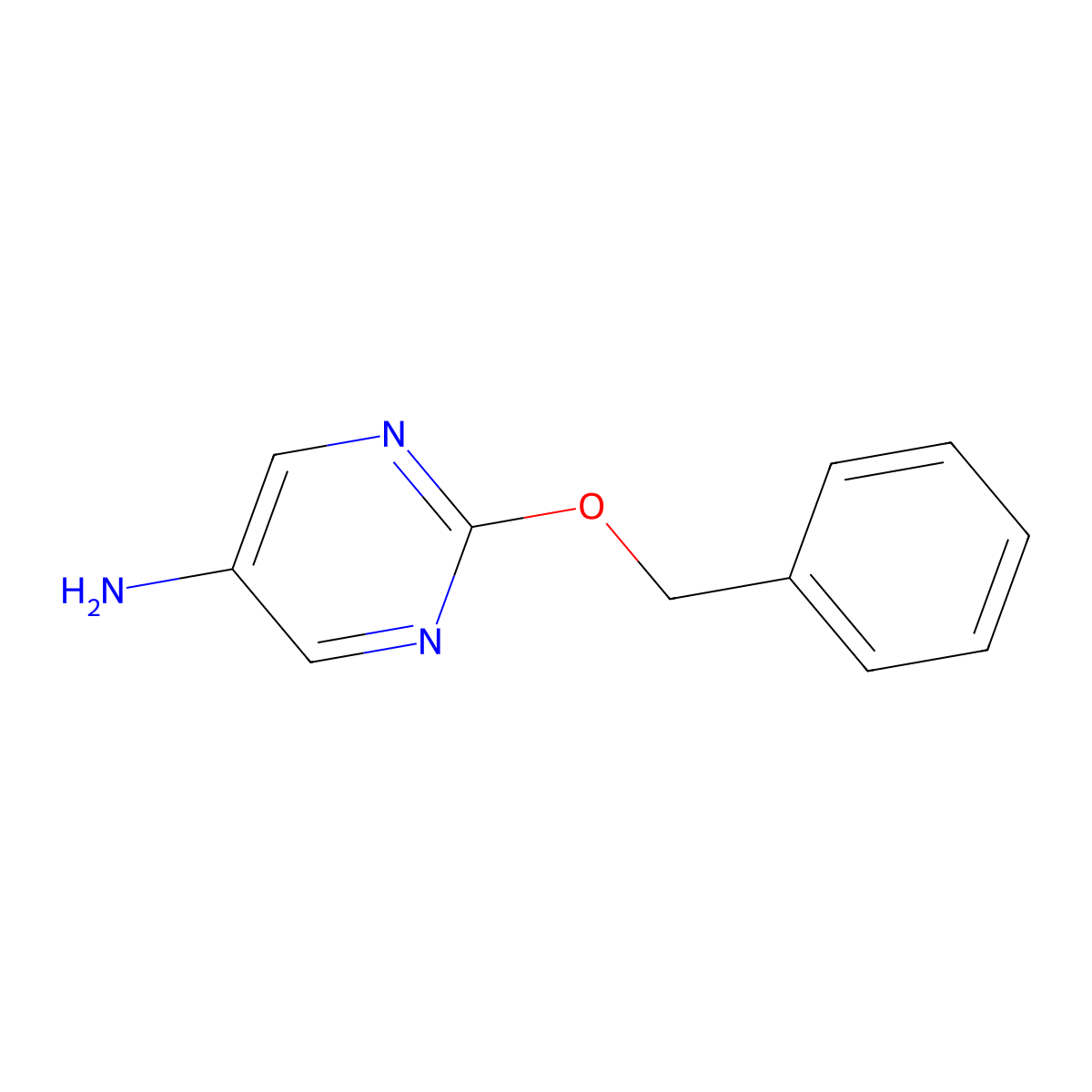 2-(Benzyloxy)pyrimidin-5-amine molecular structure, CAS 1248623-54-2