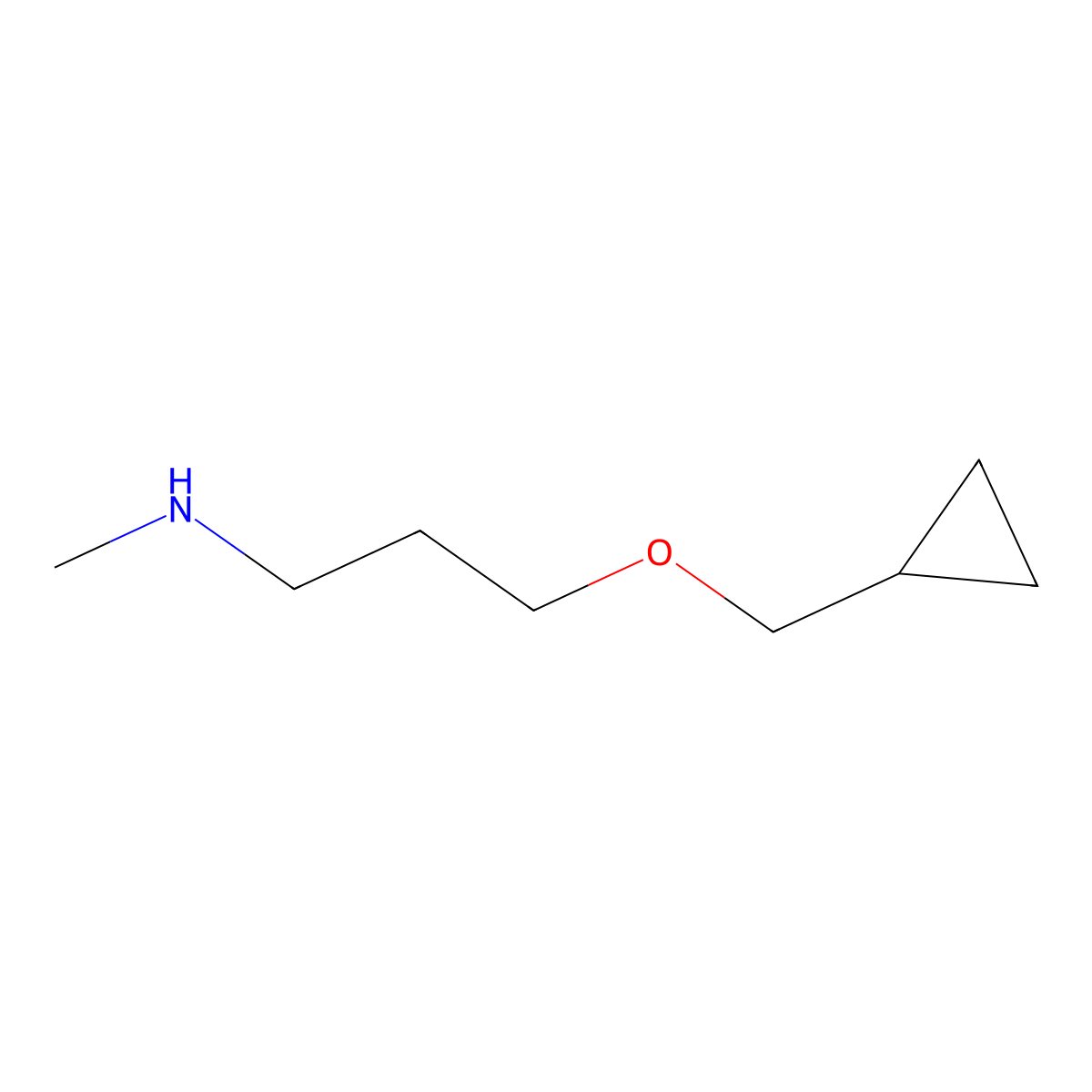 [3-(Cyclopropylmethoxy)propyl](methyl)amine molecular structure, CAS 1248628-63-8