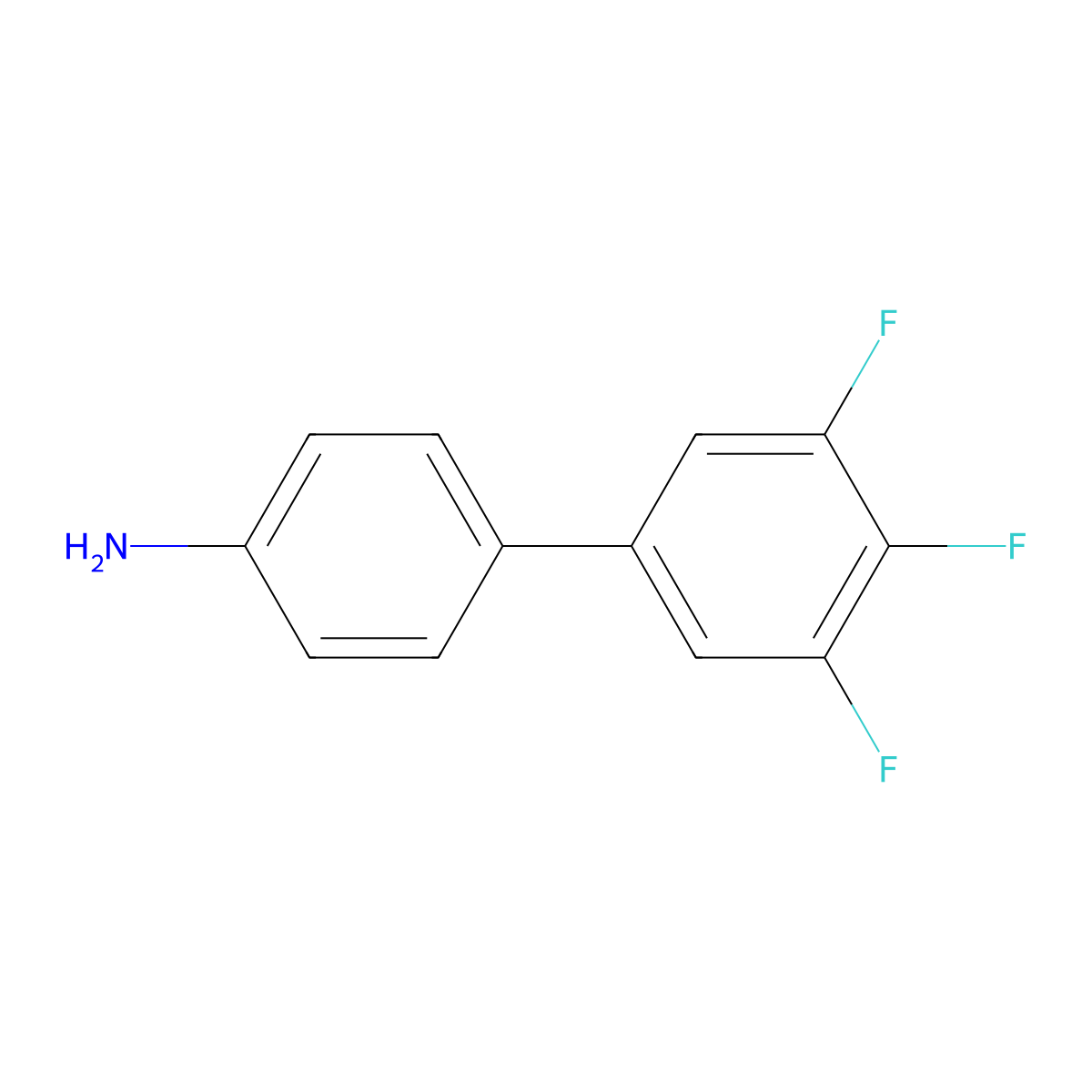 4-(3,4,5-Trifluorophenyl)aniline molecular structure, CAS 1248629-22-2