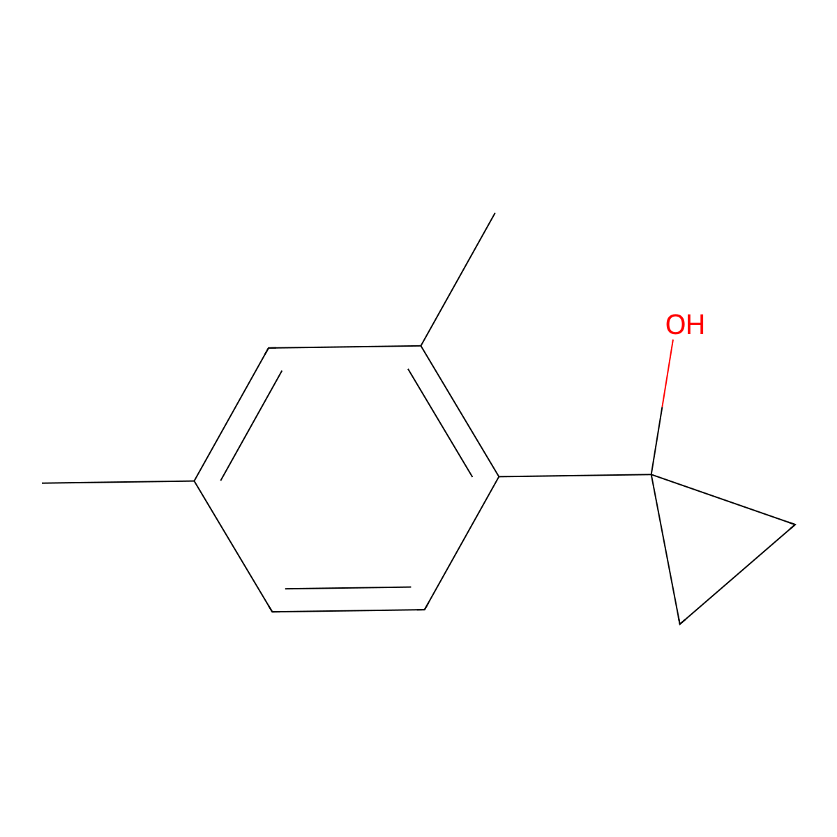 1-(2,4-Dimethylphenyl)cyclopropan-1-ol molecular structure, CAS 1248630-77-4