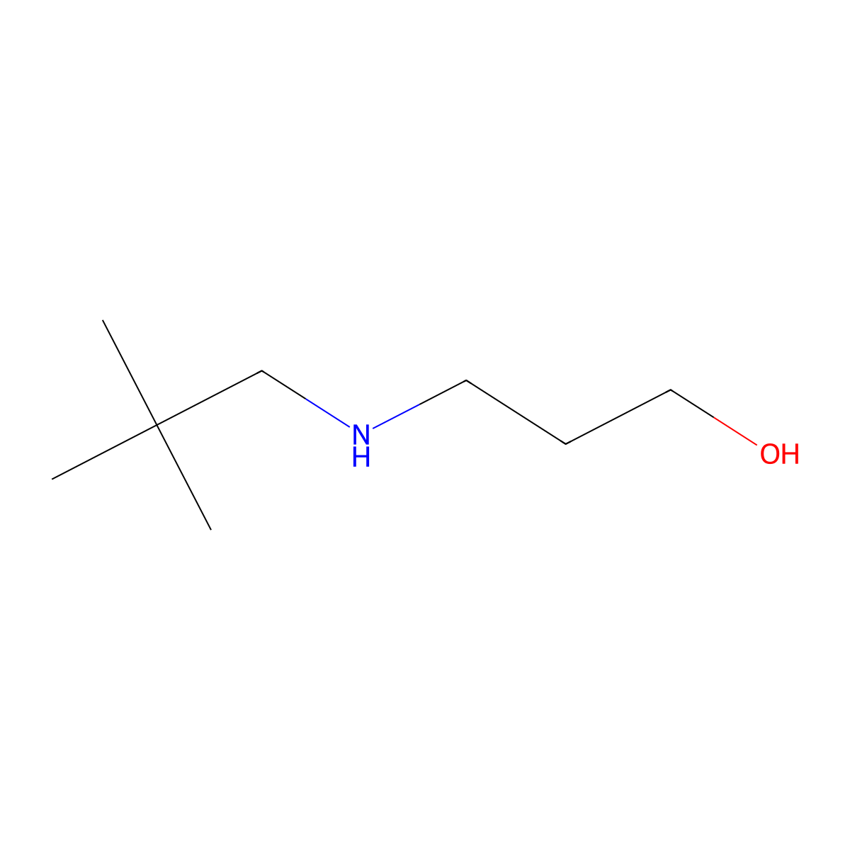 3-[(2,2-Dimethylpropyl)amino]propan-1-ol molecular structure, CAS 1248631-79-9