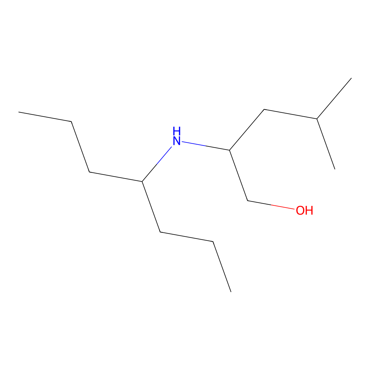 2-[(Heptan-4-yl)amino]-4-methylpentan-1-ol molecular structure, CAS 1248634-86-7