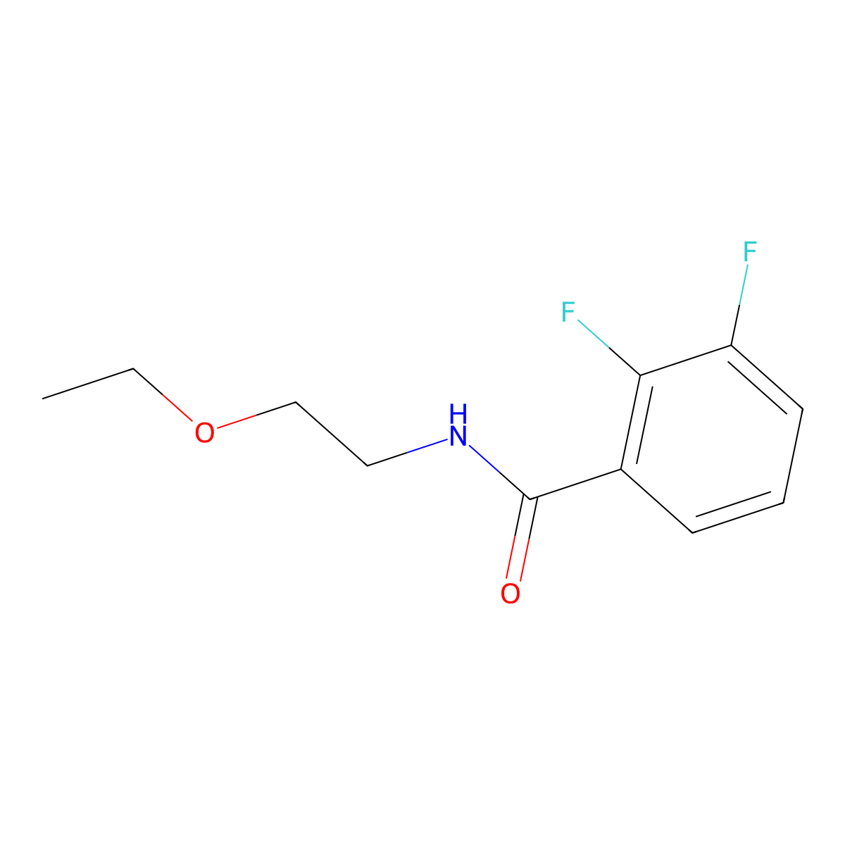 N-(2-ethoxyethyl)-2,3-difluorobenzamide molecular structure, CAS 1248635-24-6