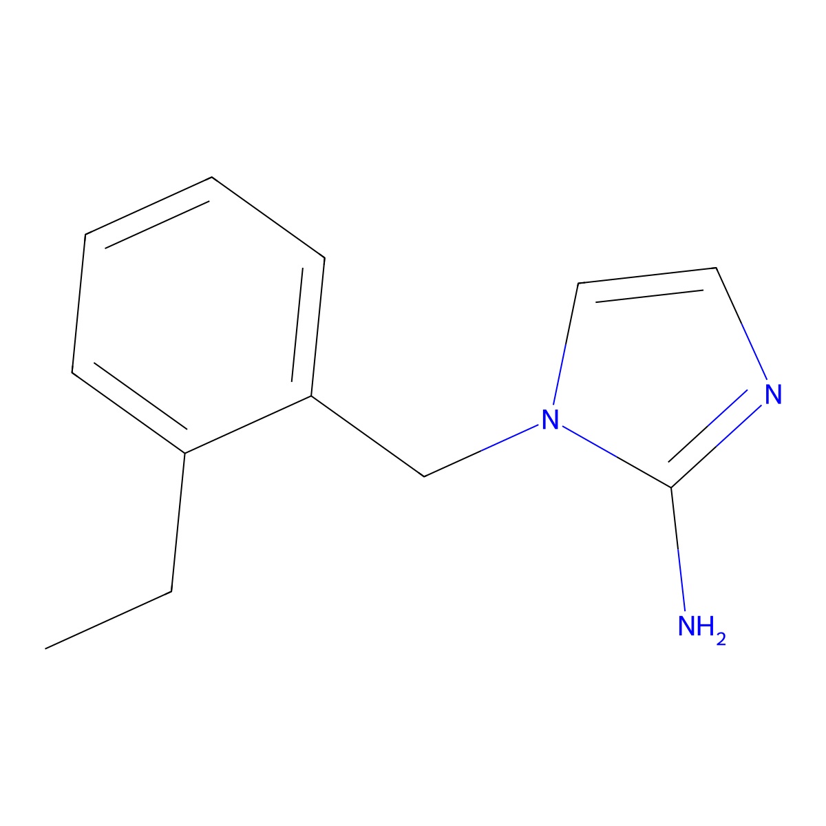 1-(2-Ethylbenzyl)-1h-imidazol-2-amine molecular structure, CAS 1248636-54-5