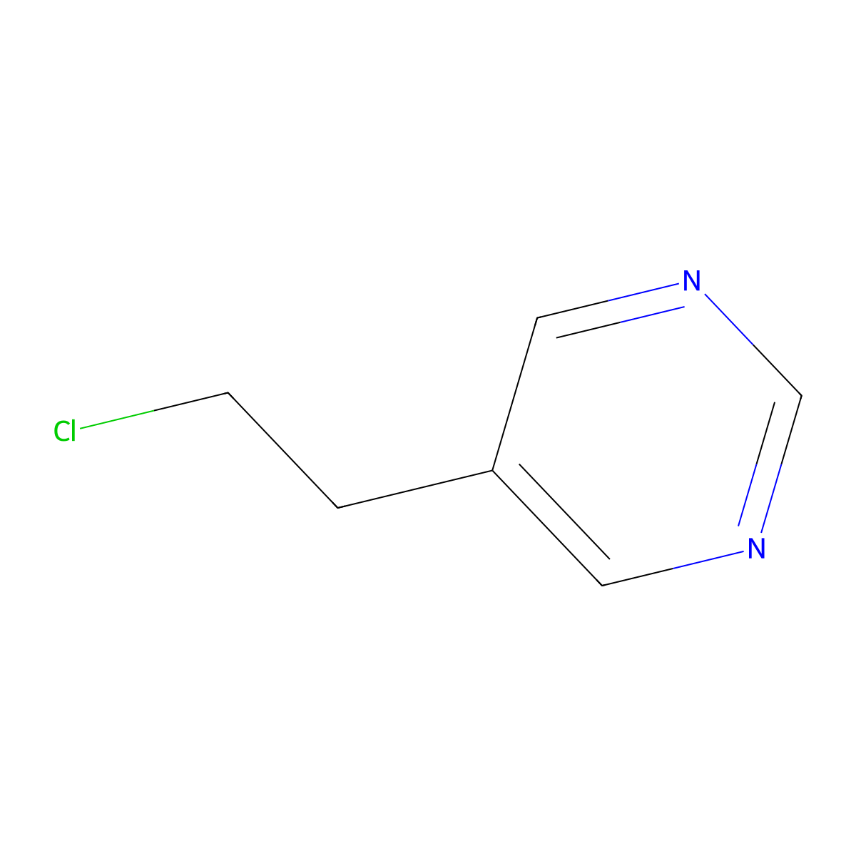 5-(2-Chloroethyl)pyrimidine molecular structure, CAS 1248638-20-1