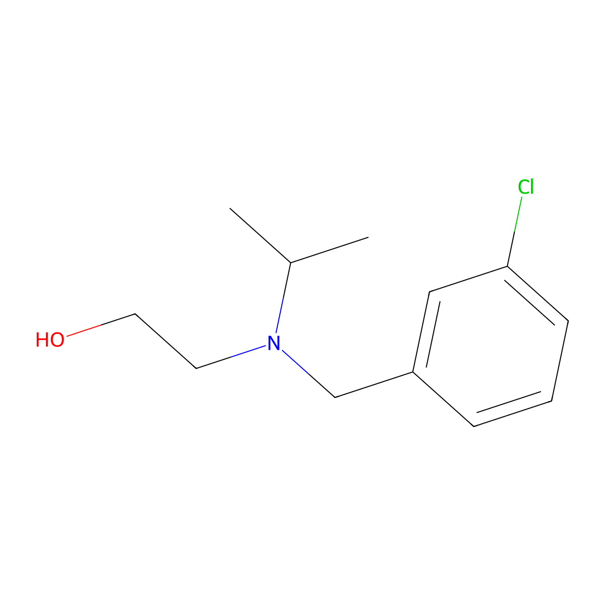 2-[(3-Chloro-benzyl)-isopropyl-amino]-ethanol molecular structure, CAS 1248644-79-2