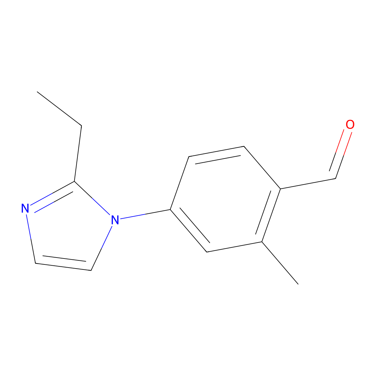 4-(2-Ethyl-1h-imidazol-1-yl)-2-methylbenzaldehyde molecular structure, CAS 1248644-96-3