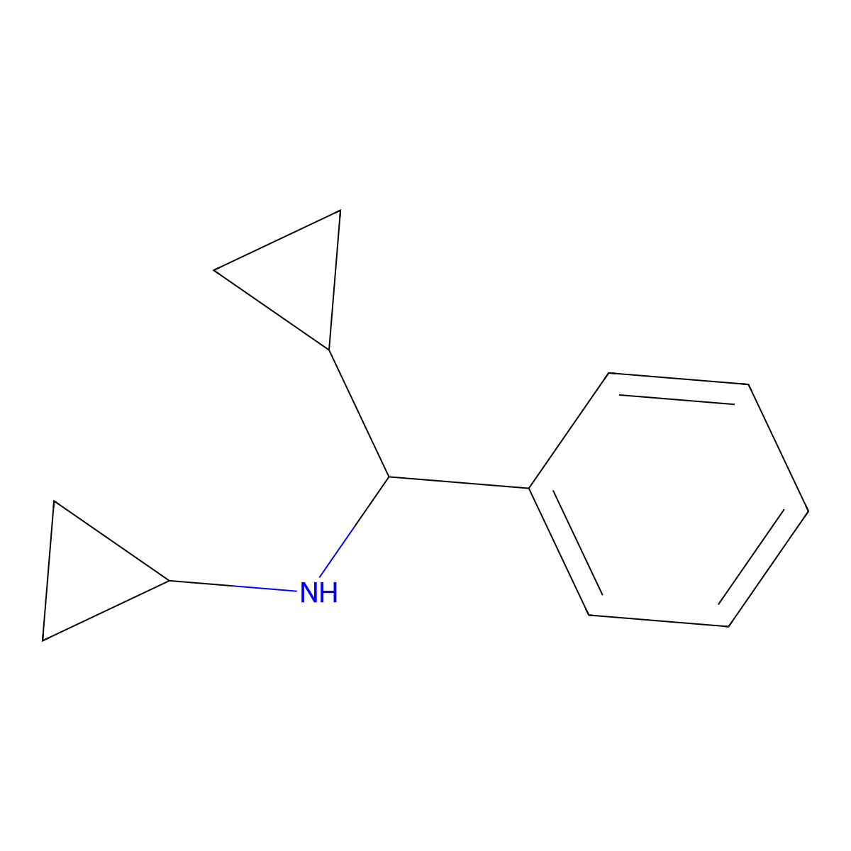 N-[cyclopropyl(phenyl)methyl]cyclopropanamine molecular structure, CAS 1248658-57-2