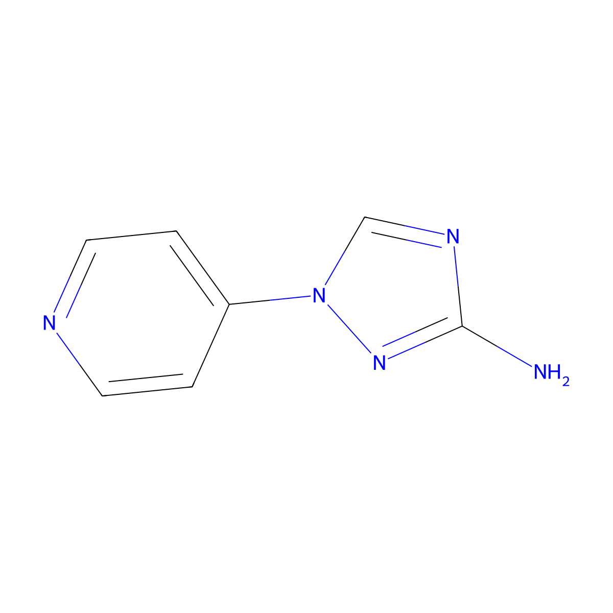 1-(pyridin-4-yl)-1H-1,2,4-triazol-3-amine molecular structure, CAS 1248663-31-1