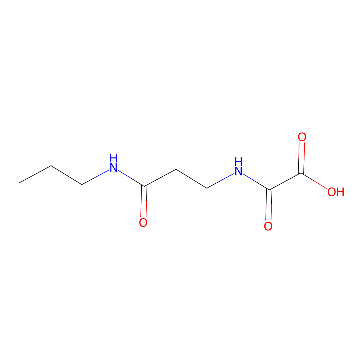 {[2-(Propylcarbamoyl)ethyl]carbamoyl}formic acid molecular structure, CAS 1248664-13-2