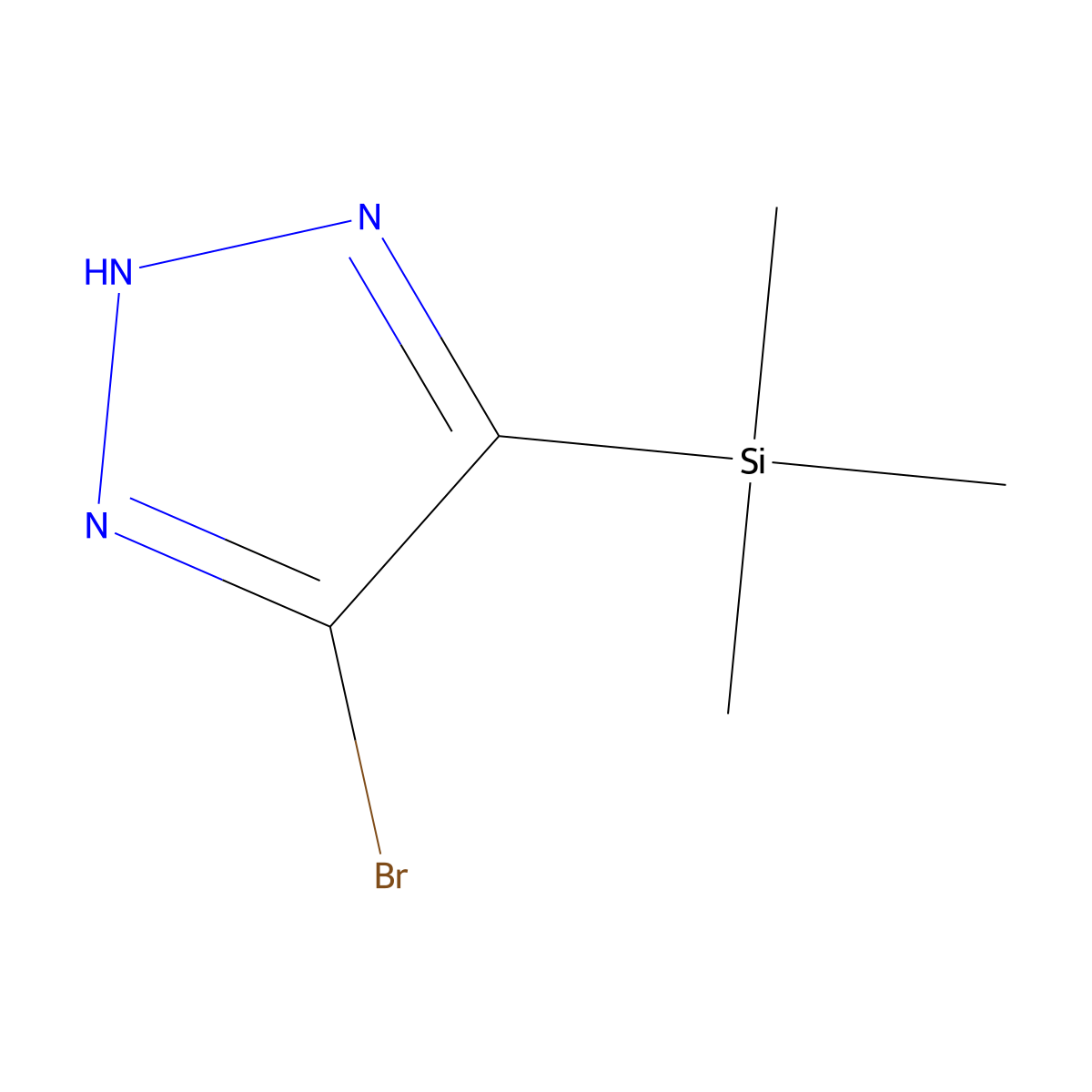 4-bromo-5-(trimethylsilyl)-2H-1,2,3-triazole molecular structure, CAS 1248676-08-5